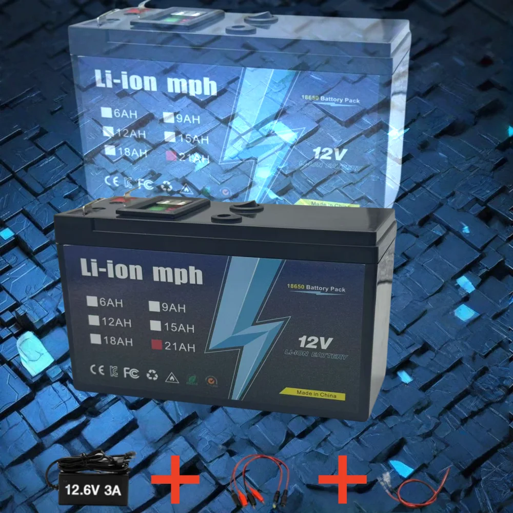 

Батарея LifePo4 или литиевая 12 В, 21 Ач, 18650 с профилем цикла, для солнечного разъема, применений, емкостью USB