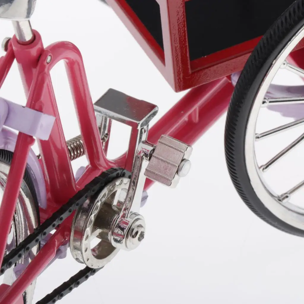 

Миниатюрный трёхколёсный велосипед-игрушка из литого сплава, модель гоночного велосипеда, украшение для офиса и дома