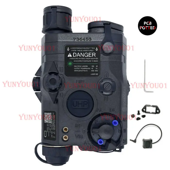 For SomoGear PEQ-15 Airsoft Aiming Laser IR Laser Flashlight