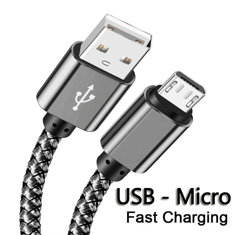 USB A Micro Cable Fast Charging Wire Mobile Phone Line USB Adapter Cable Cord For Samsung Xiaomi Andriod Mouse PS4 GamePad Data
