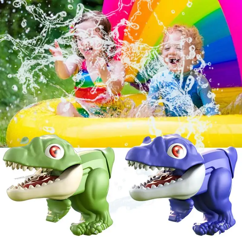 Dinosaur Sprinkler Toy para crianças, aspersor de combate a água, esguichos inovadores, Press-to-Spray, favor de festa, diversão na praia