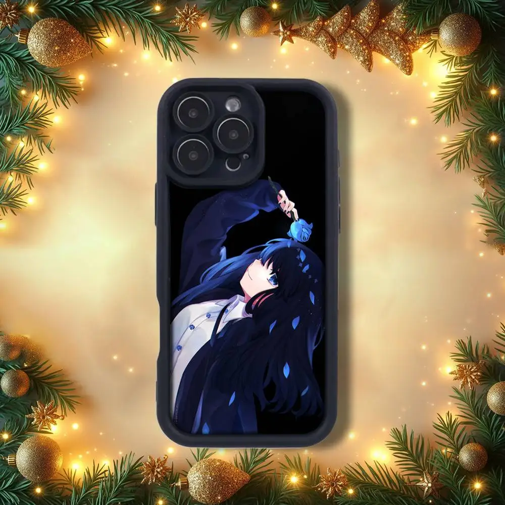 حافظة هاتف A-Ado Kyogen U-Uta الشهيرة لهواتف iPhone 14,12,17,15,11,13,16,Pro,E,Plus,Max,SE4,Air غطاء سيليكون أسود