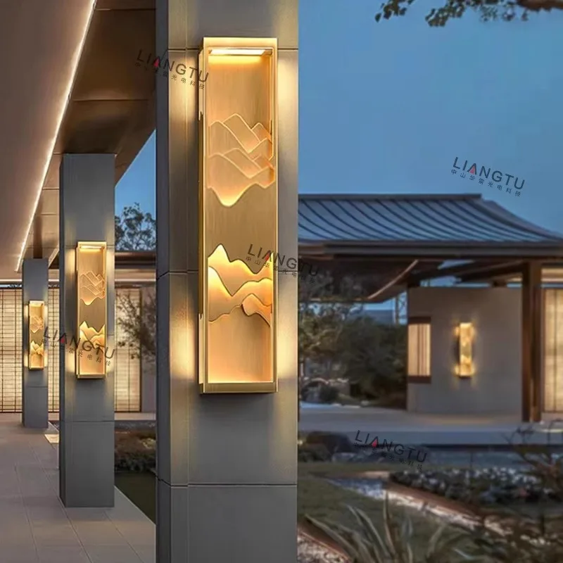 

Designer Led Outdoor Light Garden Accessories Modern Luxury Display Wall Hallway Lighting Waterproof Garten Lampe Wall Decor