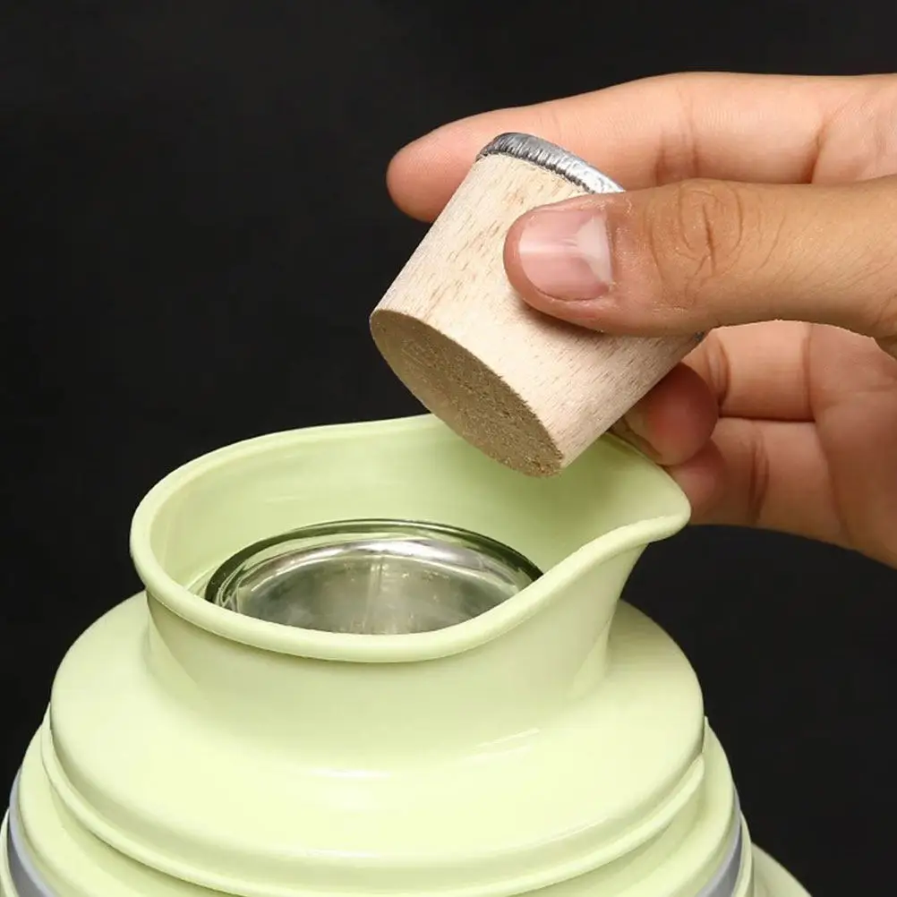 Lot de 6 bouchons isolants en bois pour bouteilles, étanches, pour bouilloires et carafes, pièces de rechange, accessoires de cuisine