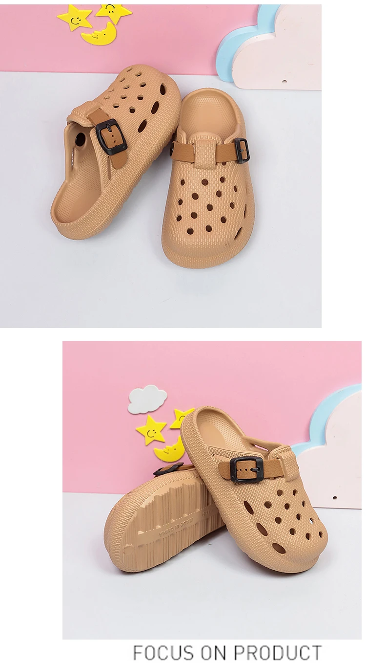 Neue Kinder-Clogs, Leichte Sommer-Sandalen mit Geschlossenem Zehenbereich für Jungen und Mädchen, Outdoor-Strandsandalen – Detail 16