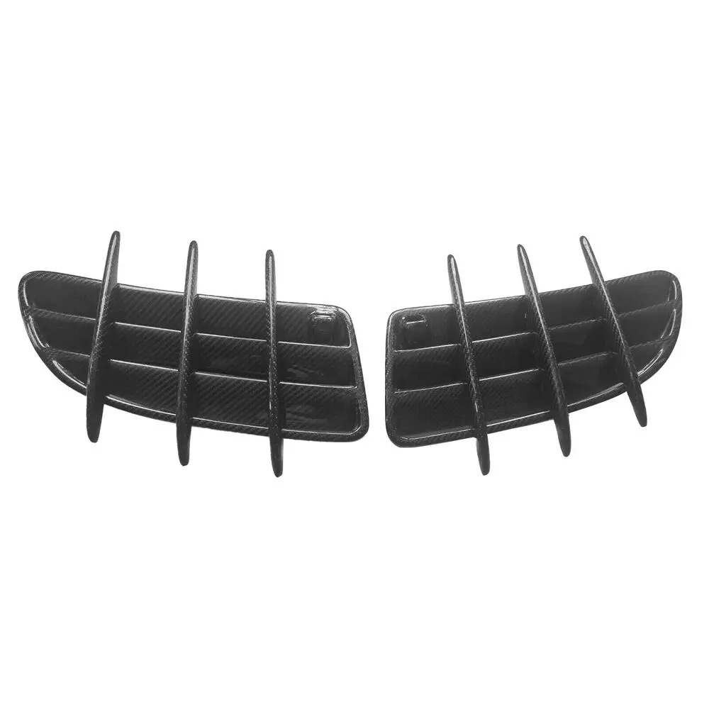 Real Carbon Fiber Hood Scoops Vents for fit 2005-2010 Benz SLK55 SLK350 R171