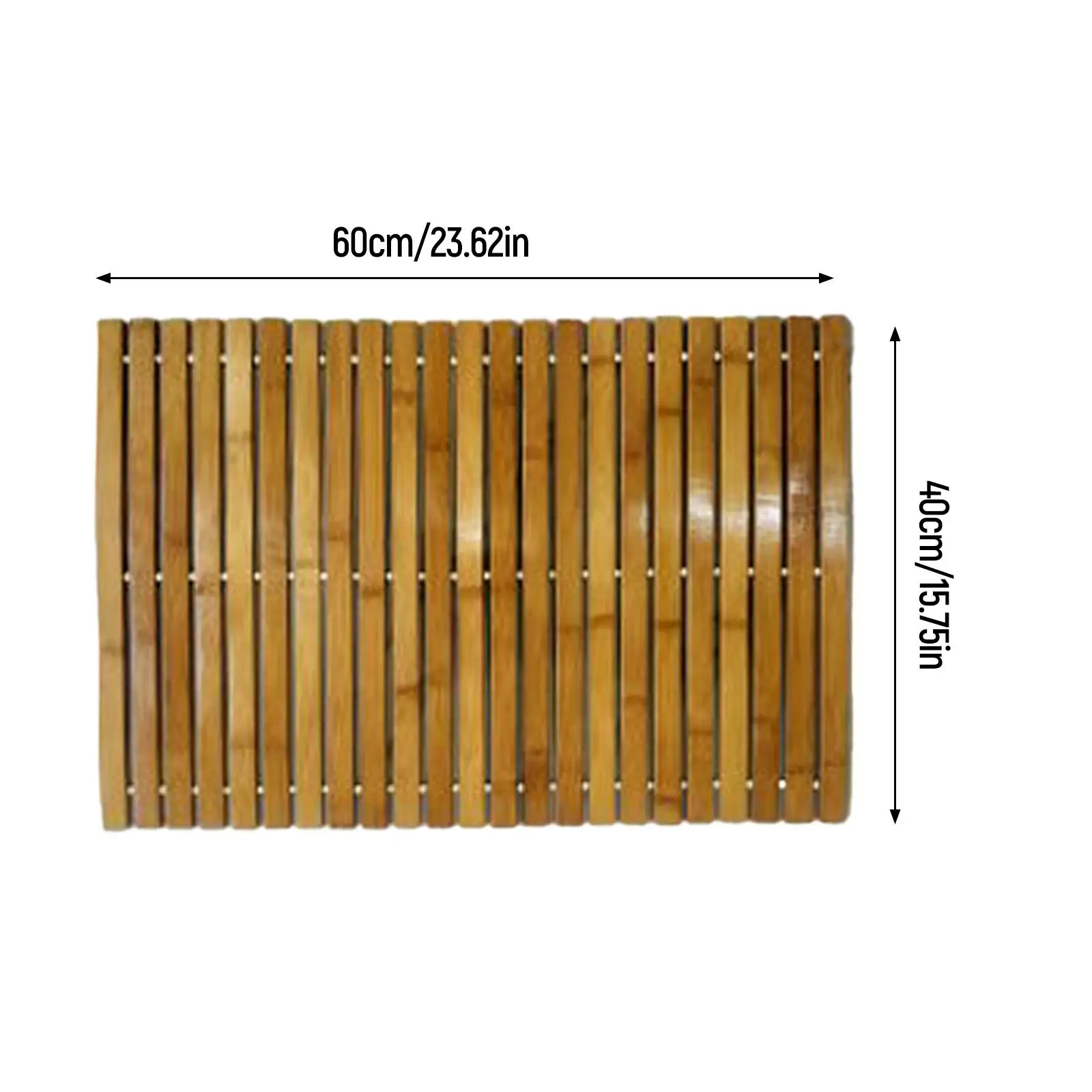 Natural Bamboo Bath Mat Non Slip Waterproof Floor Mat Kitchen Rugs Multifunctional for Bathroom Sauna SPA Bedroom Accessories