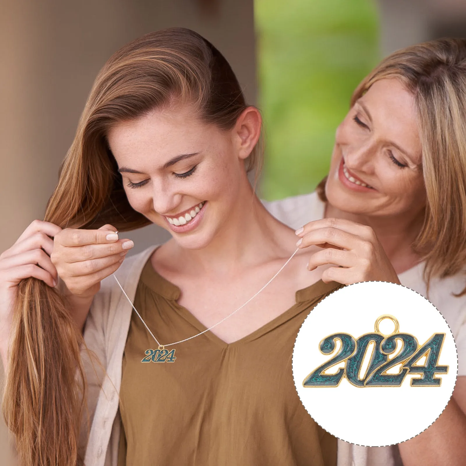 10 قطعة 2024 عدد السحر سبائك الزنك خمر قلادة DIY بها بنفسك صنع المجوهرات أساور التخرج القلائد لوازم الحرفية
