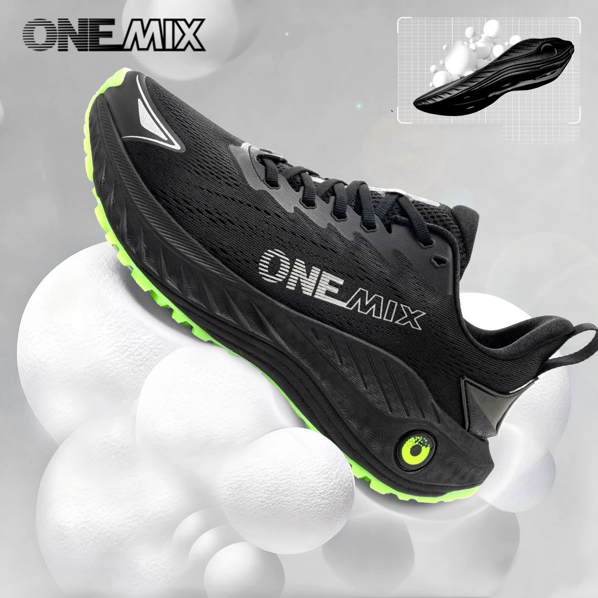 ONEMIX Jesienne Sneakersy Oddychające Buty do Biegania Męskie Lekkie Damskie Sportowe Sneakersy Męskie Buty na Siłownię Męskie Buty Sportowe na Zewnątrz