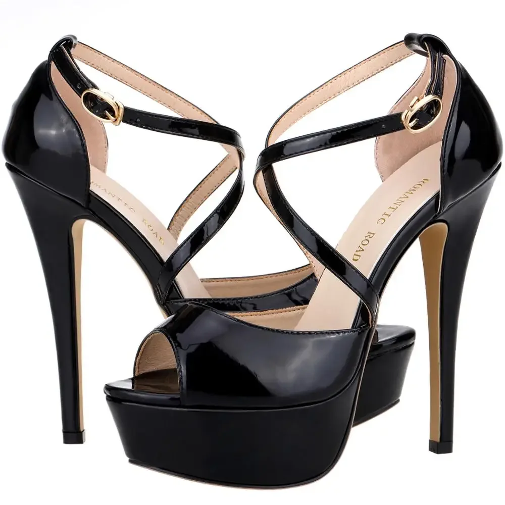 Women Sandals Sexy 14cm Strip Pole Dance Nightclub Platform Show Stripper High Heels Platform Stilettos Party Wedding Shoes image 2