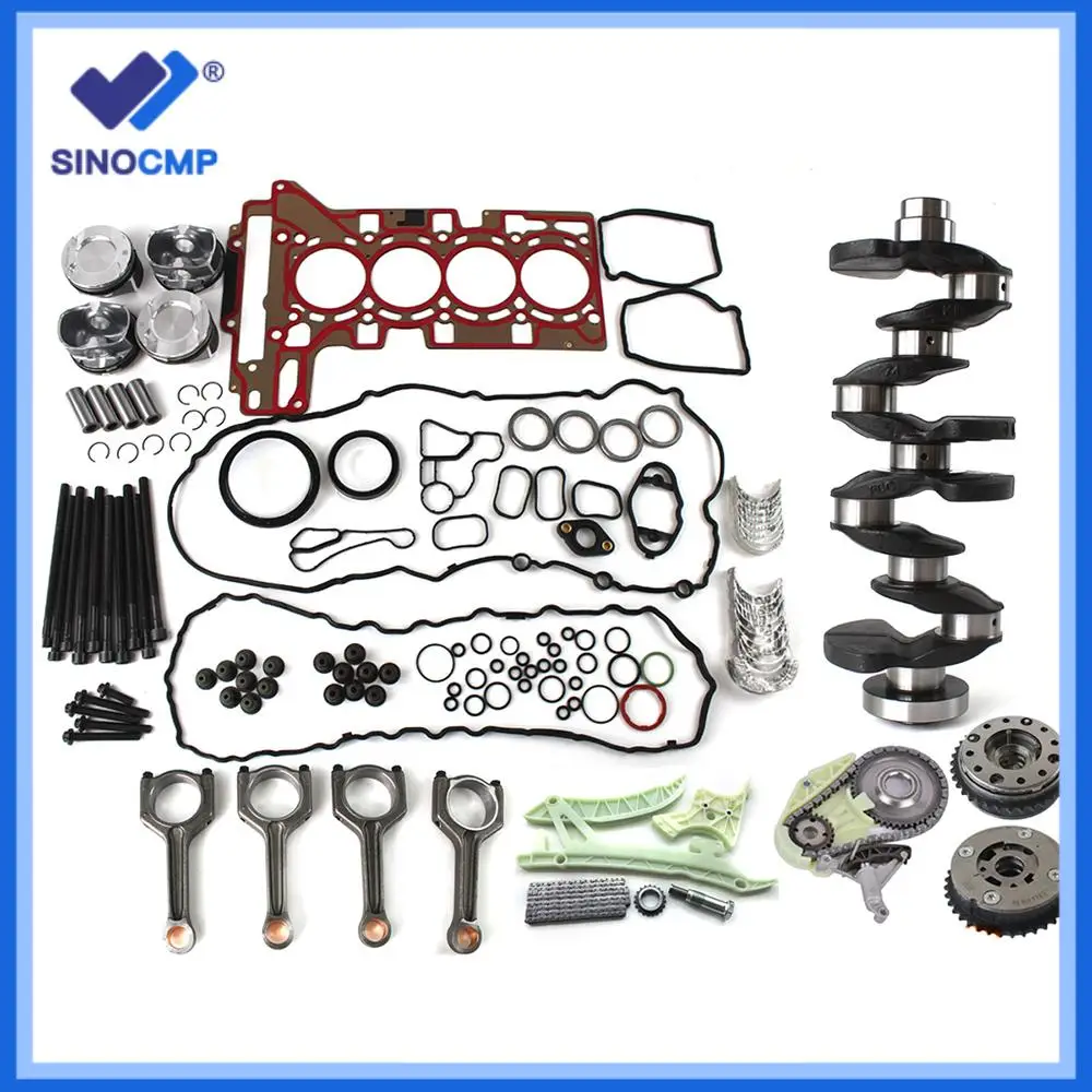 Engine Overhaul Rebuild Kit CR 10:1 Crankshaft Camshaft Conrods Piston Gasket Timing Kit For BMW X3 X4 228i 428i N20 N26 2.0T