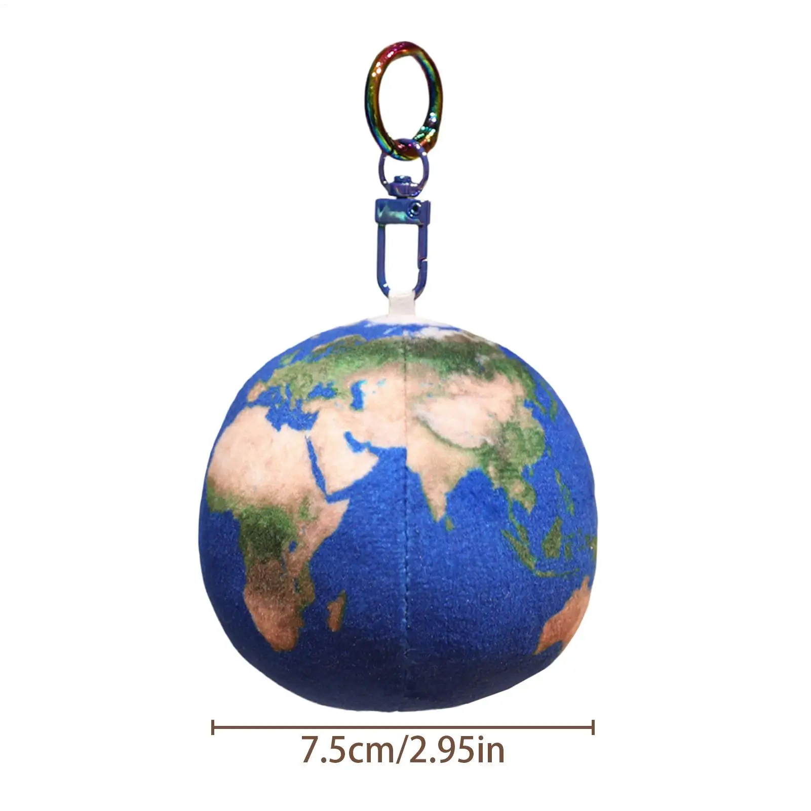 Decoración del sistema Solar, muñeco de peluche suave de 2,95 pulgadas, adornos de planeta de felpa colgables para bolso, monedero, joyería, billetera, mochila