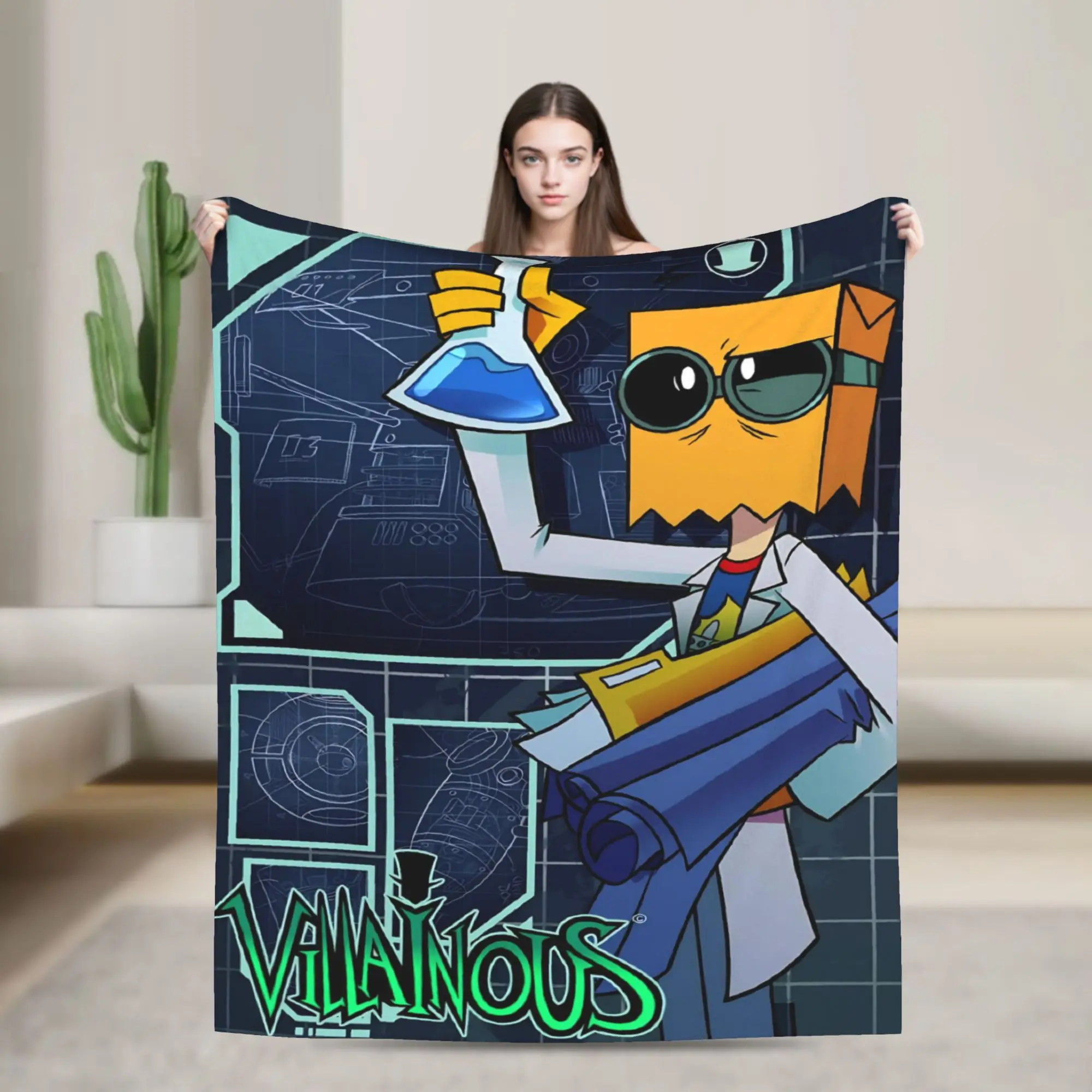 Villainous Comdy Blankets Fleece  Comfortable Super Soft Throw Blanket for Sofa Plush Thin Quilt