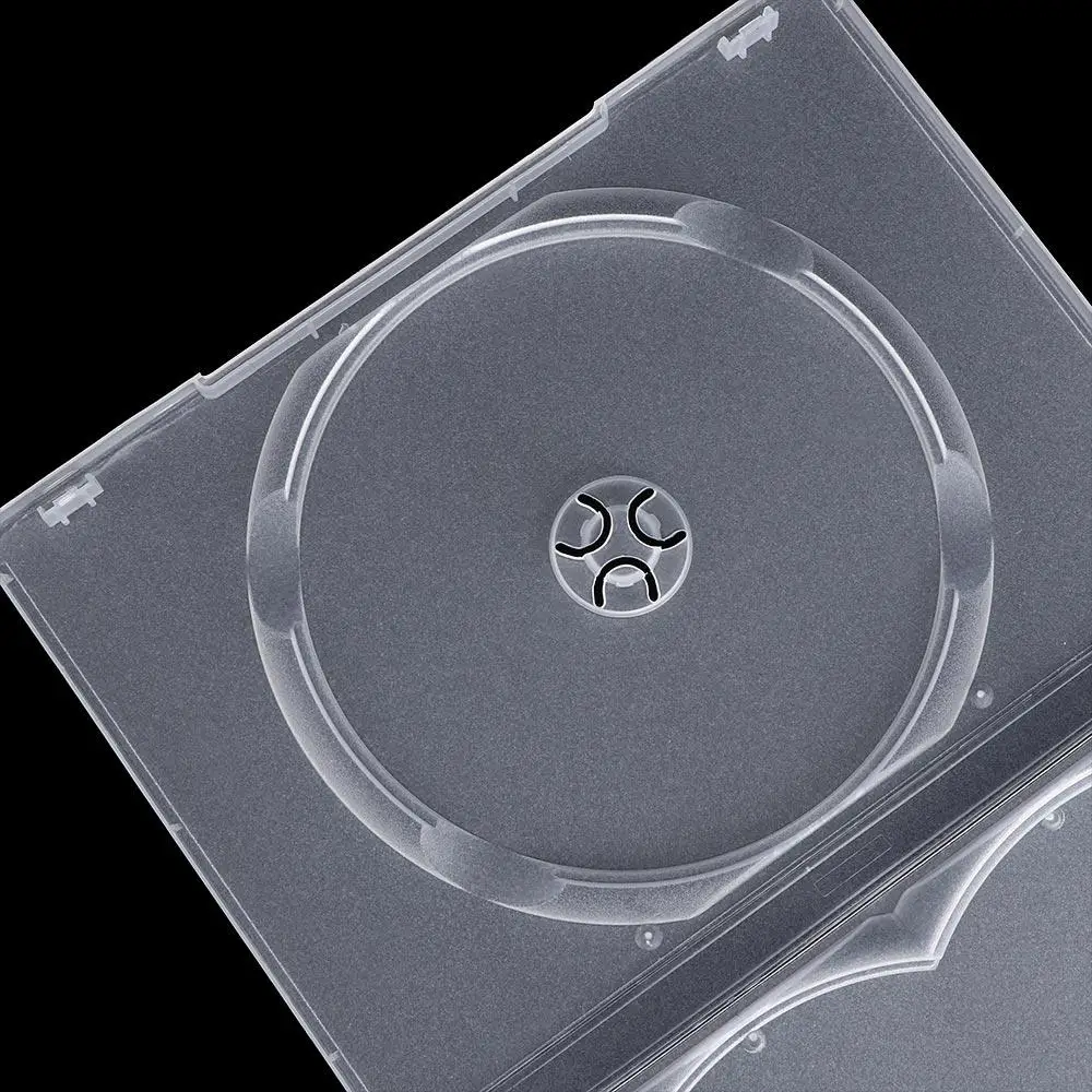 Plastic Durable Clear Cover for  3 Disc Movie Box CD Bags DVD Case Disc Holders
