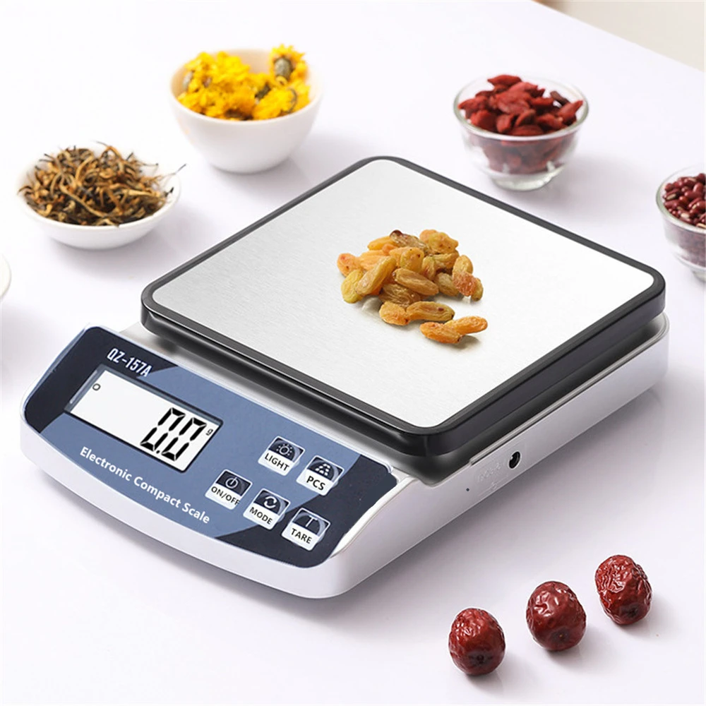 Kitchen Electronic Scale Household Food Scale USB Charging Digital Baking Scale Smart Coffee Scale Weighing Scale 15KG/10KG/3KG