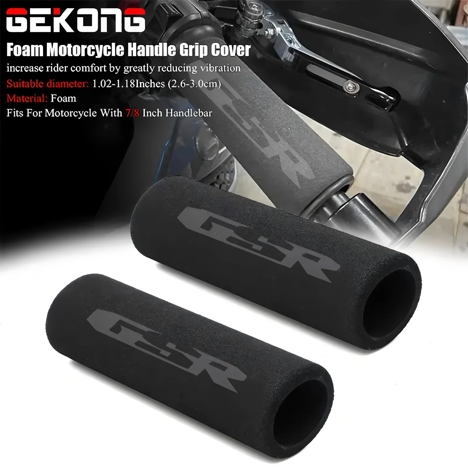 Fit For GSR GSR750 GSR600 GSR400 GSR 750 600 400 All Year Motorcycle Grip Cover Shockproof Sponge Grip Non-slip Handlebar