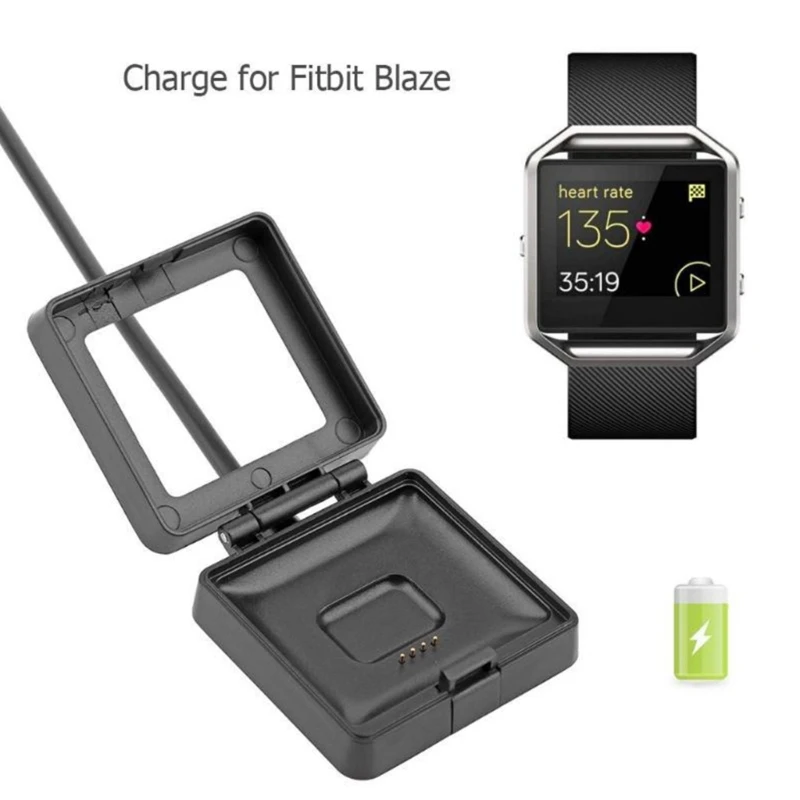 USB Charging Cable for Fitbit Blaze Smartwatch Replacement Charger Dock Stand Smart Fitness Watch Date