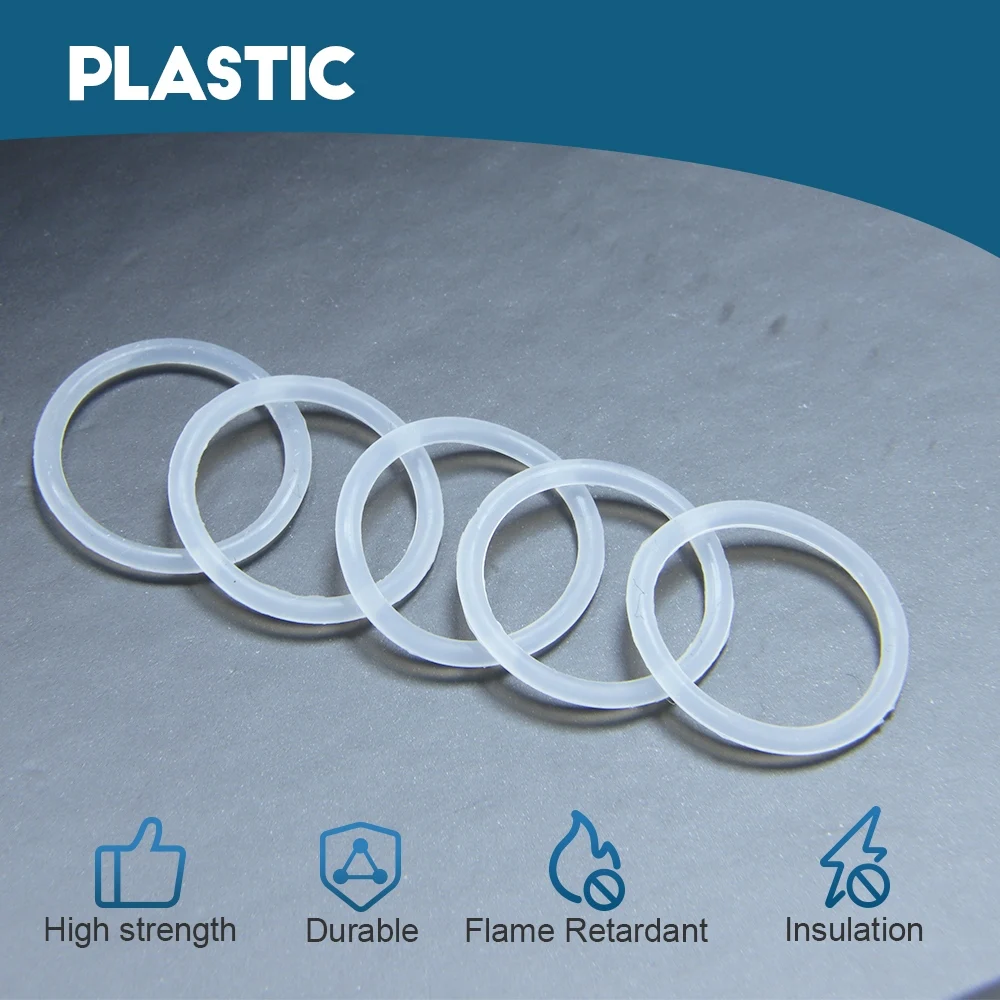 5~100pcs White O Ring Seal Washer Plumbing Gasket OD3-60mm Rubber O-Rings Waterproof Washer