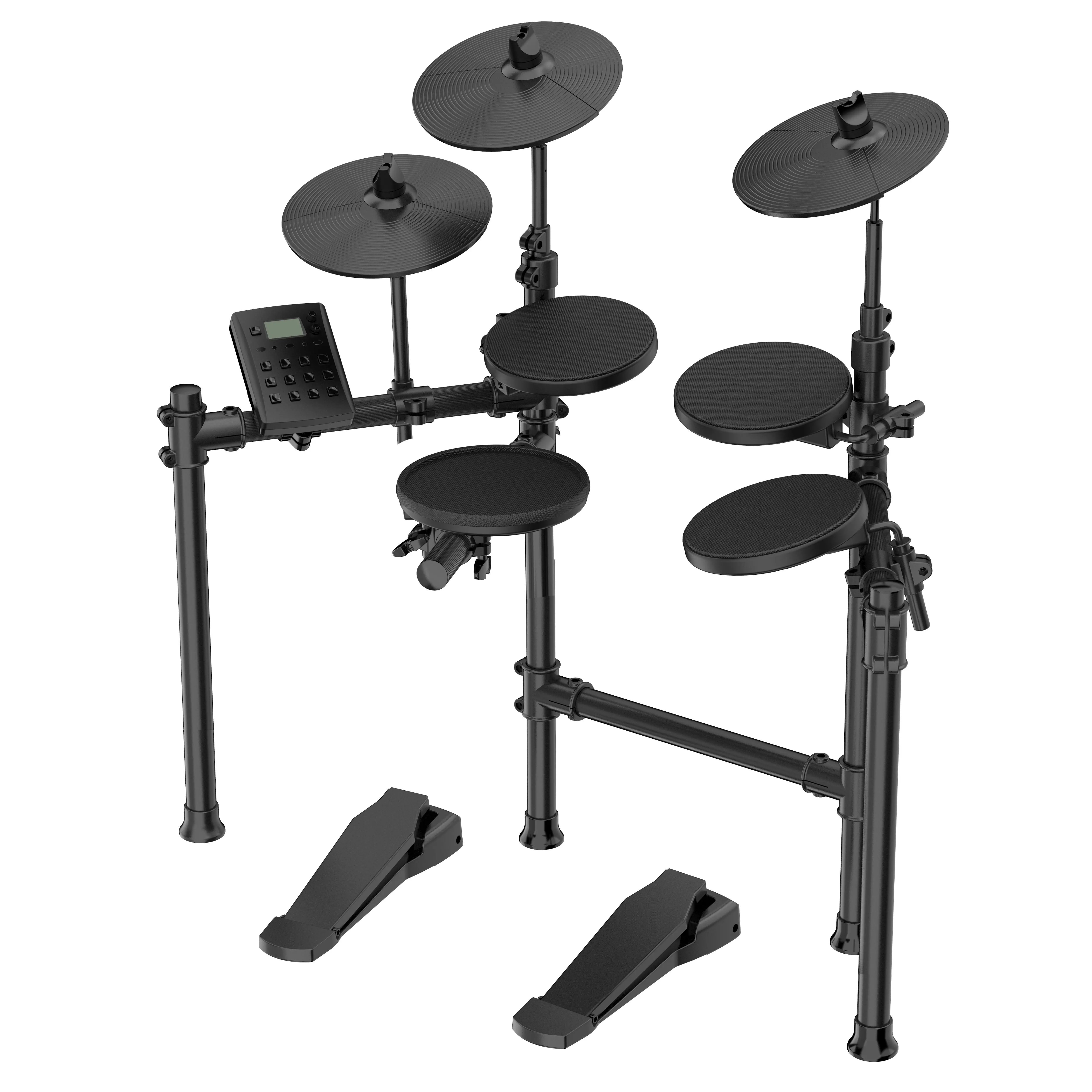 Mesh Adult Beginner Drum Set Jazz Metronome Wholesale Portable Electric Drum Set Professional Electronic Drum 4 Pad 3 Cymbals