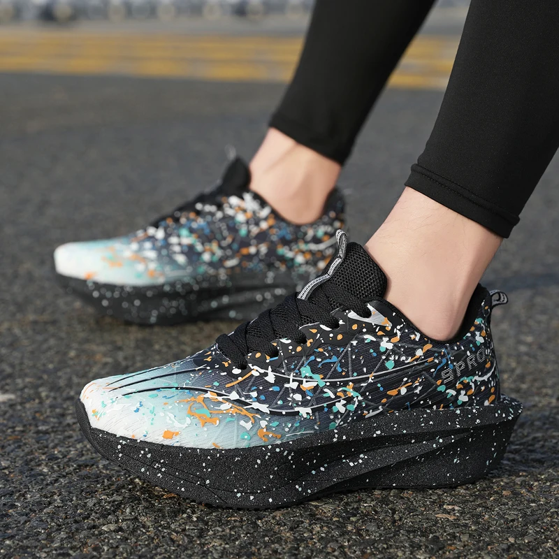 Athletic Running Shoes Men Marathon Speciality Training Sports Carbon Board Lightweight Breathable Comfortable Women Sneakers - view 6