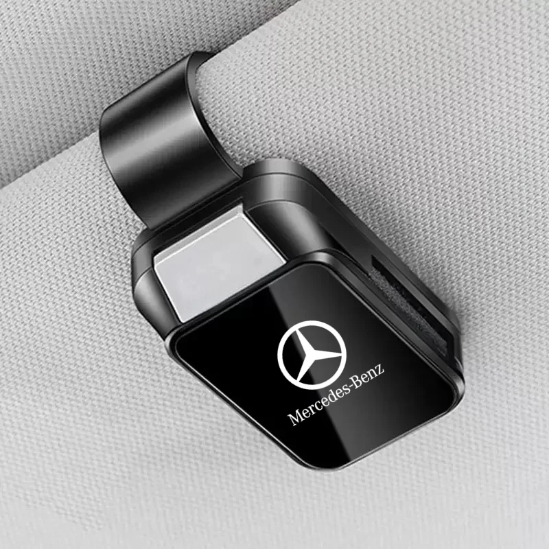Car Sun Visor Glasses Clip Pressing Switch Eyeglasses Holder For Mercedes Benz W211 W203 W204 W210 W124 AMG W202 CLA W212