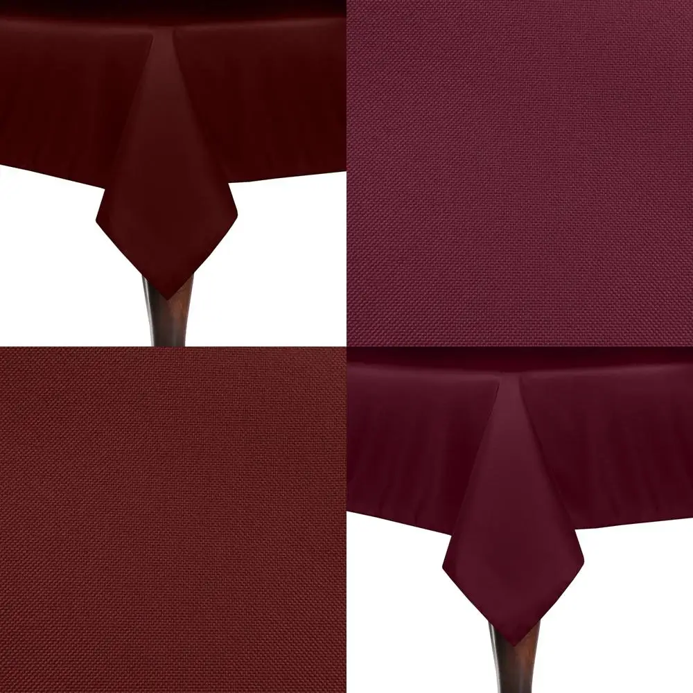 

Скатерть из льна из полиэстера, квадратная, 72x72 дюйма, терракотовый цвет, набор из 5 шт., прочная и элегантная для использования на открытом воздухе и в помещении.