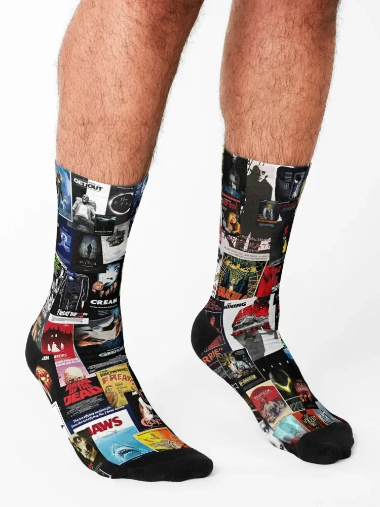 Chaussettes de collage anime pour hommes et femmes, meilleurs films d'horreur de tous les temps, hiver 100