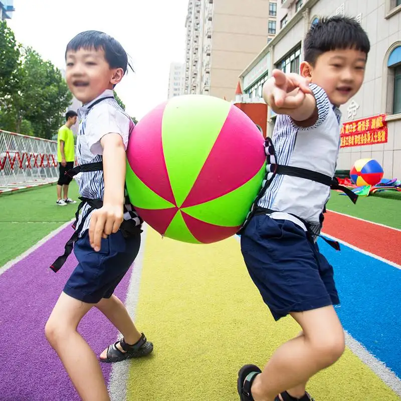 Fun Outdoor Game Activities Kid Games Kindergarten Sense Training Equipment Group Building Activities Back Clip Ball Interestin