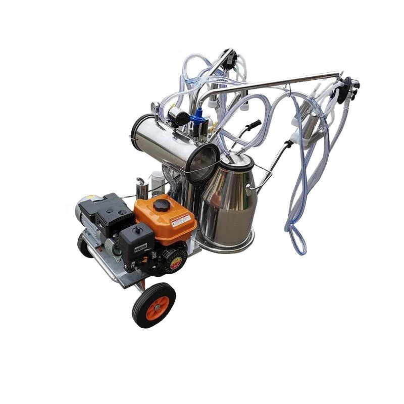 Wholesale Price Hybrid Power Portable Type Milking Machine Mobile Household Dairy Farm Milking Equipment for Sale