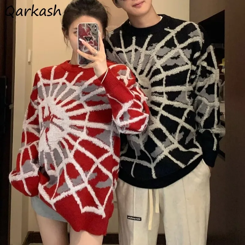 

Pullovers Women European Style Streetwear All-match Leisure Unisex Couples Cool Tender Tops Sweater Autumn College Popular Soft