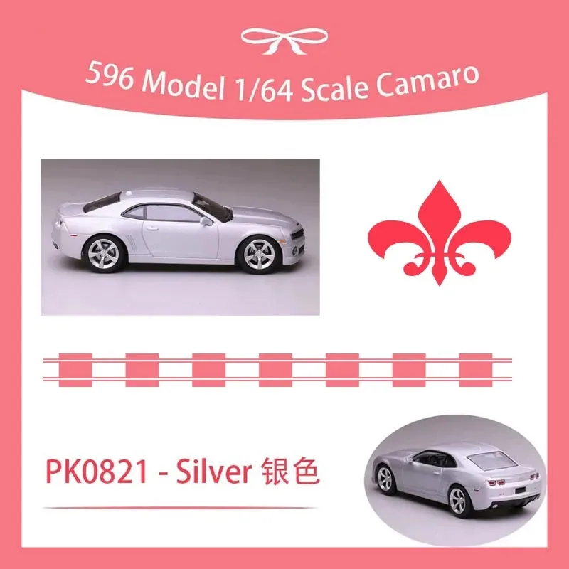 596 Model 1:64 Camaro Silver Alloy Car Model Classics Adult Souvenir Gift Hobby & Toys