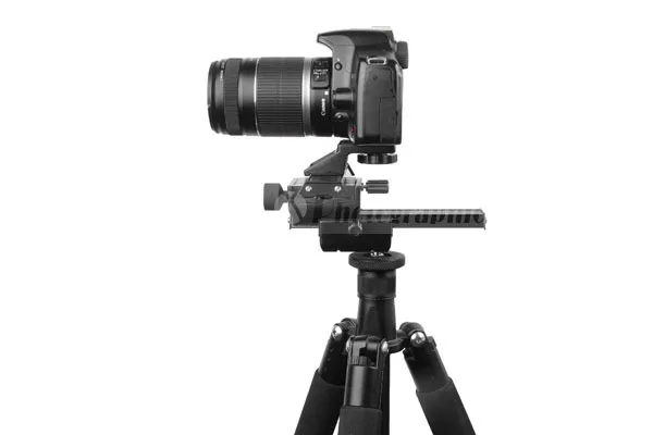 DSLR Rig Camera Tripod Head تعديل ثنائي الاتجاه يناسب ملحقات التصوير الفوتوغرافي الماكرو العكسي للعدسة