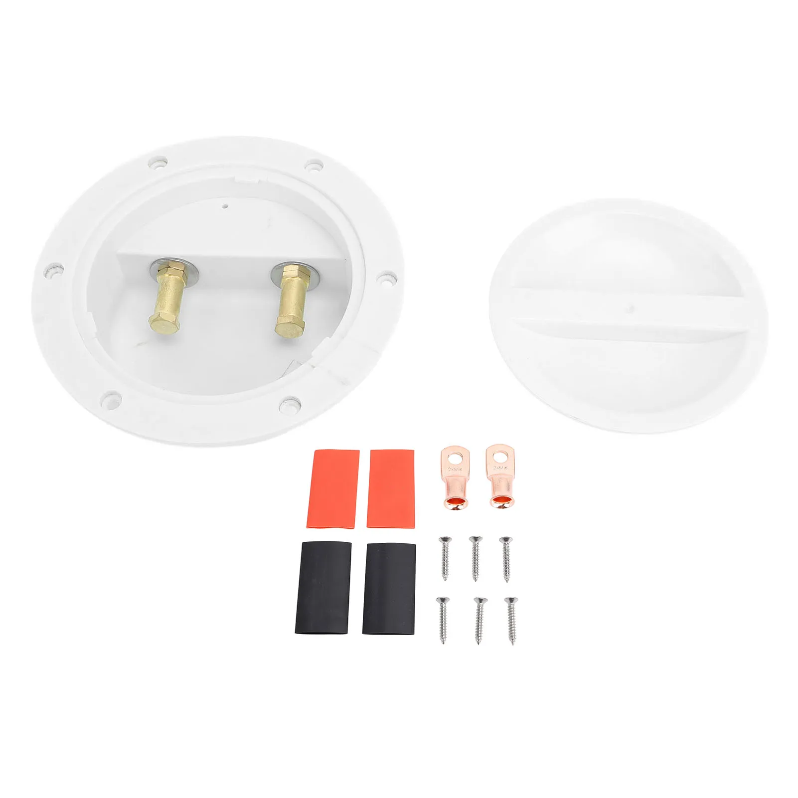 Electric Agitation Fishing Junction Box Water Resistant Easy Installation White Boat Junction Box for RVs Yachts Ships