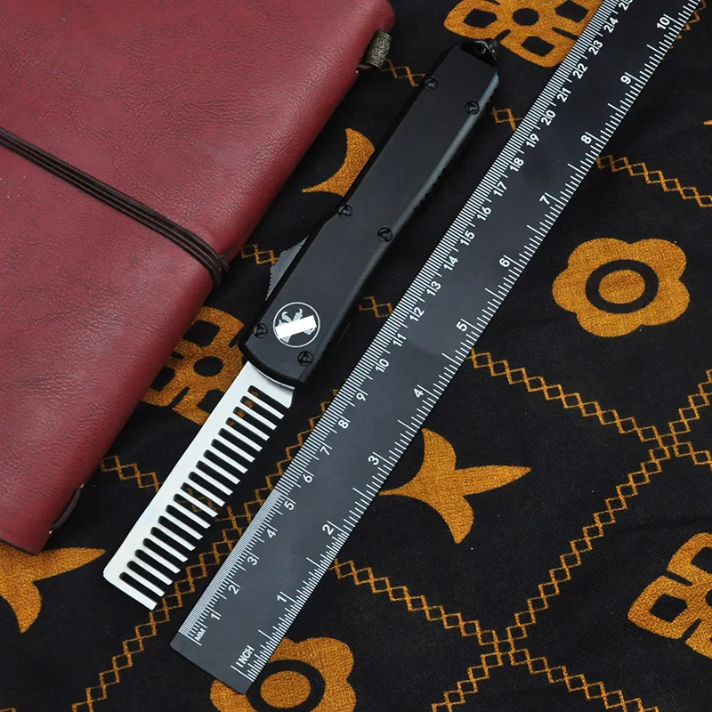 مايكرو UTX UT 85 سلسلة OTF TechKnife Ultra M390 شفرة التخييم في الهواء الطلق الدفاع عن النفس سكاكين الجيب مقبض ألمونيوم باستخدام الحاسب الآلي أدوات EDC