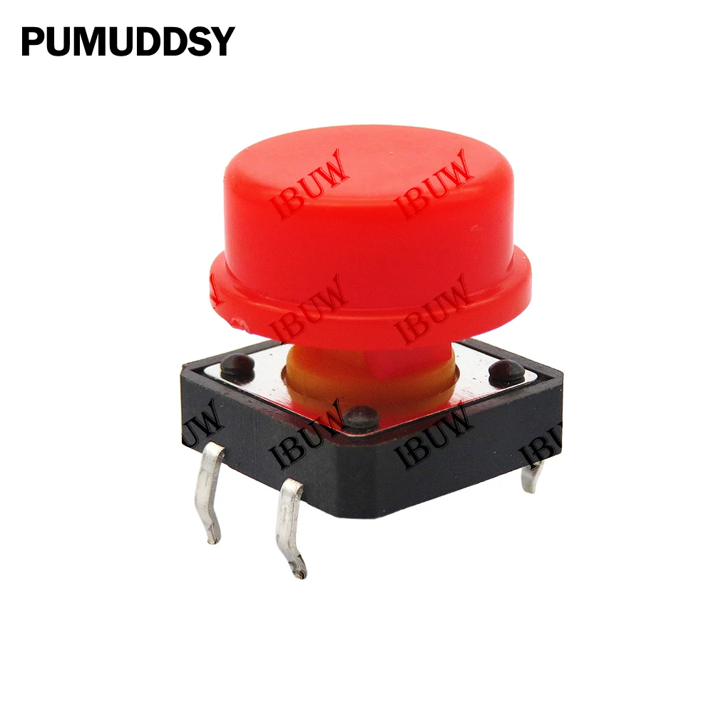 24PCS Switch Momentary Tactile Push Button 12*12*7.3MM Micro switch button + 12PCS Tact Cap(6 colors) for Arduino Switch - view 6