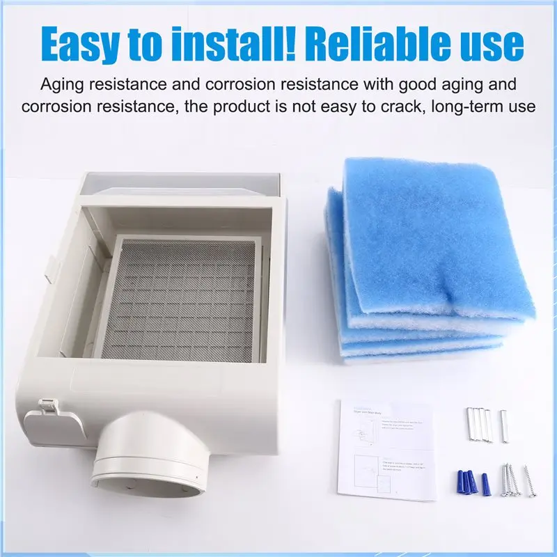 [B25B!】 Indoor Dryer Vent Screen Filter And Water Drawer System Upgrade Safety Vent Flap