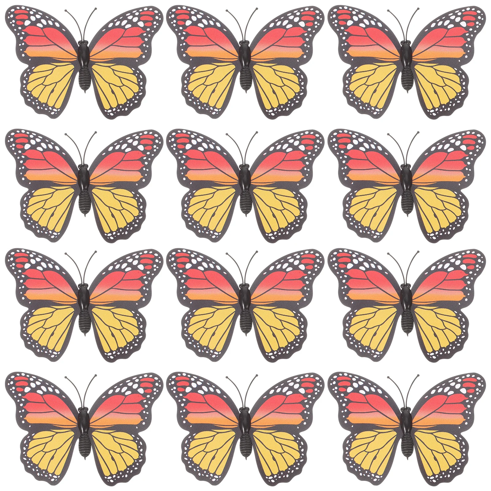 36 قطعة مقاطع الشعر الفتيات ثلاثية الأبعاد الفراشات المشابك دبابيس الشعر هالوين النساء اكسسوارات مقاطع الشعر الفتيات دبوس الشعر ثلاثية الأبعاد دبوس الشعر