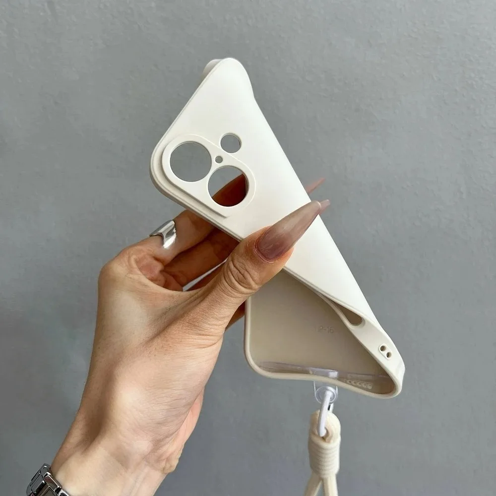 Fashion Silicone Liquid Phone Case For Motorola MOTO Edge 70 Fusion Plus 60 Fusion 50 Neo G77 G67 G86 G56 Strap Shockproof Cover view 2