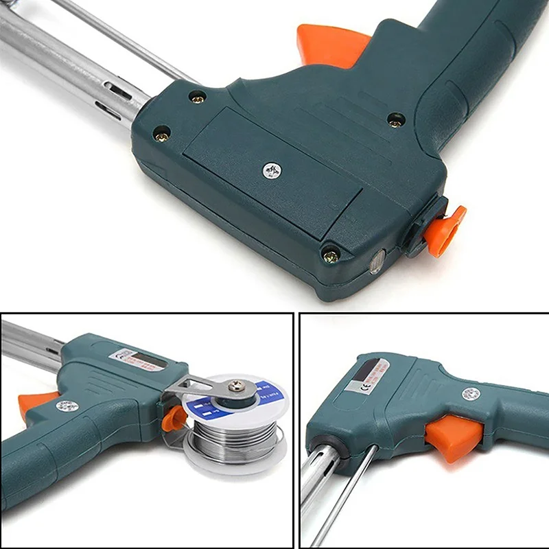 

Handheld Solder Gun, 60W, Hand-held, Internal Heating, Tin Gun, Automatically Tool with Tweezer, Solder Wire Suction Device