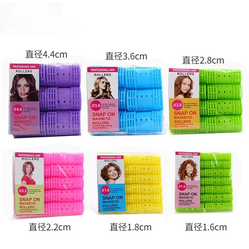 جديد مموج الشعر البلاستيك ذاتية اللصق بكرو الشعر كسول الهواء الانفجارات الشباك أنبوب ثمانية أحرف الانفجارات الشباك أدوات تصفيف الشعر #3