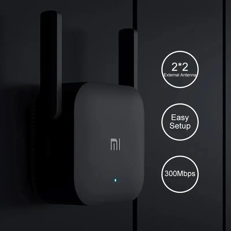 Xiaomi Wifi Amplifier Pro Original 300M 2.4G Repeater Network Expander Range Extender Roteader Mi Wireless Wi-Fi Router New