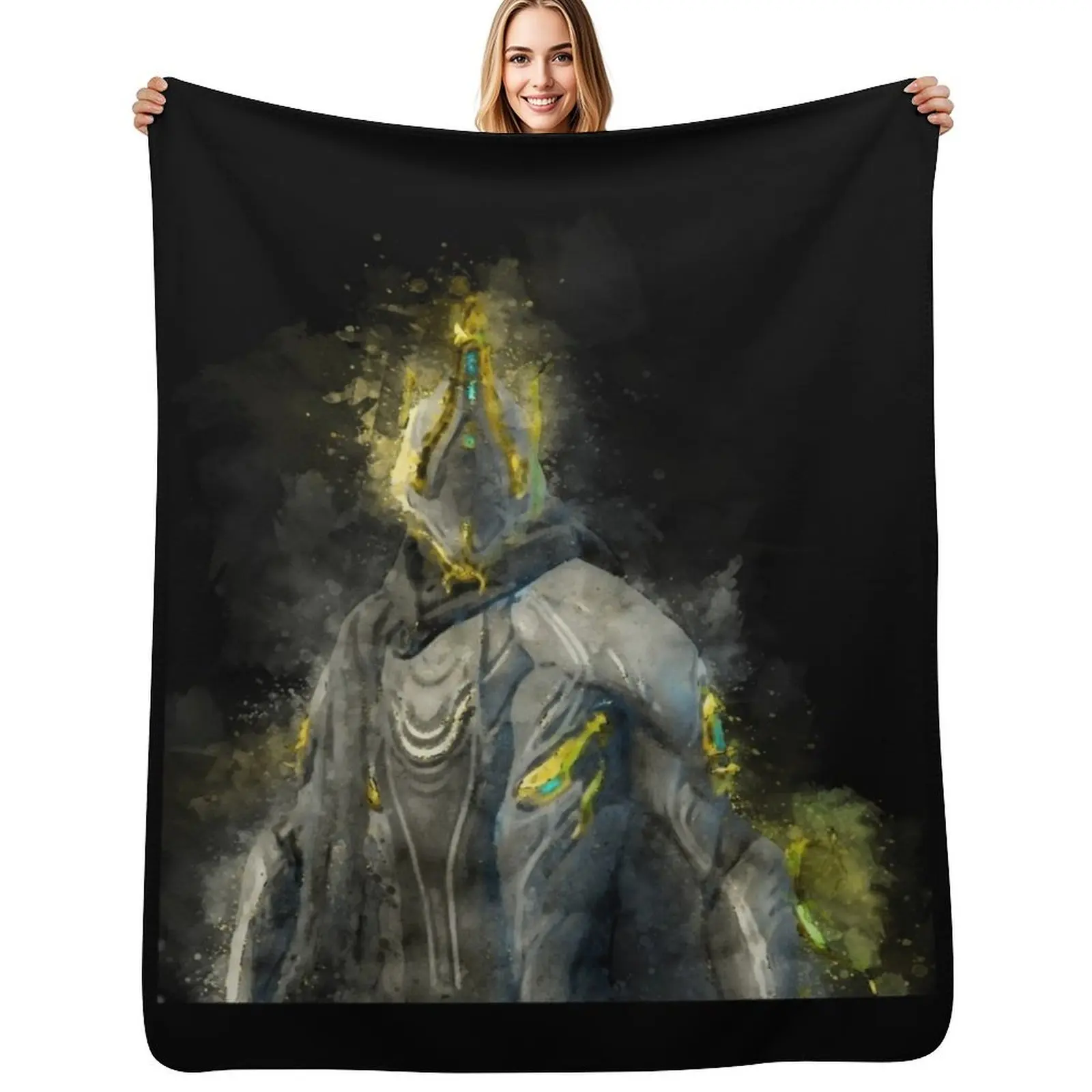 

Excalibur Umbra - Warframe Throw Blanket warm for winter Sofas Furry Blanket