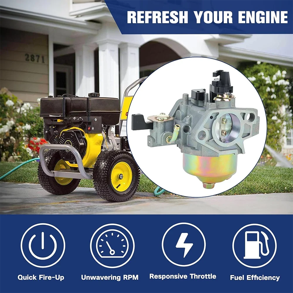 GX340 13HP Carburetor for Honda GX390 11HP GX 340 GX 390 Engines Replace 16100-ZF6-V01 with 17210-ZE3-505 Air Filter Repower Kit