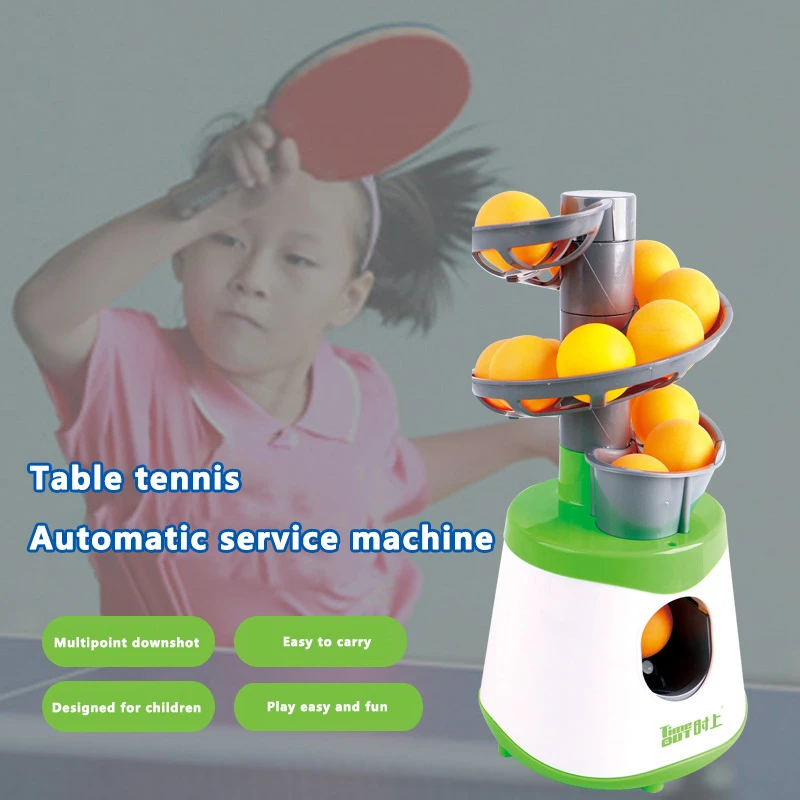 High Quality Portable Table Tennis Ball Pitcher Dual Power Supply Version Ping Pong Ball Robot Pitching Machine For Trainers