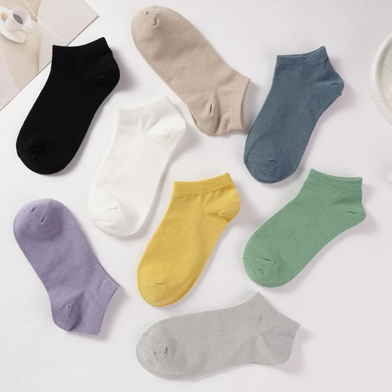 Children's Pure Cotton Solid Color Casual Breathable High-quality Short Socks Summer Low-top Thin Short-tube Ankle Socks