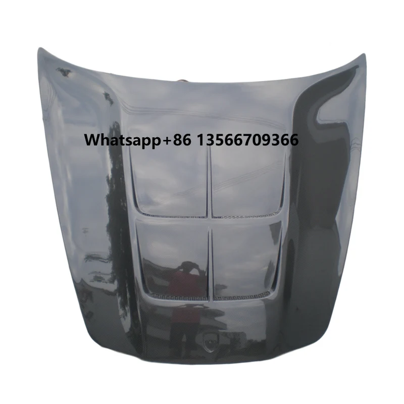 

New Carbon Fiber Front Bonnet Engine Hood Lid with Clips for 2010-2016 for Porsche Panamera 970