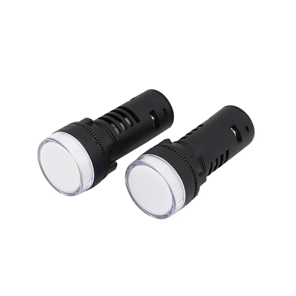 1PC 22mm 12V 24V 220V Double Color Red Green Signal Lamp LED Power Indicator Light AD16-22SS