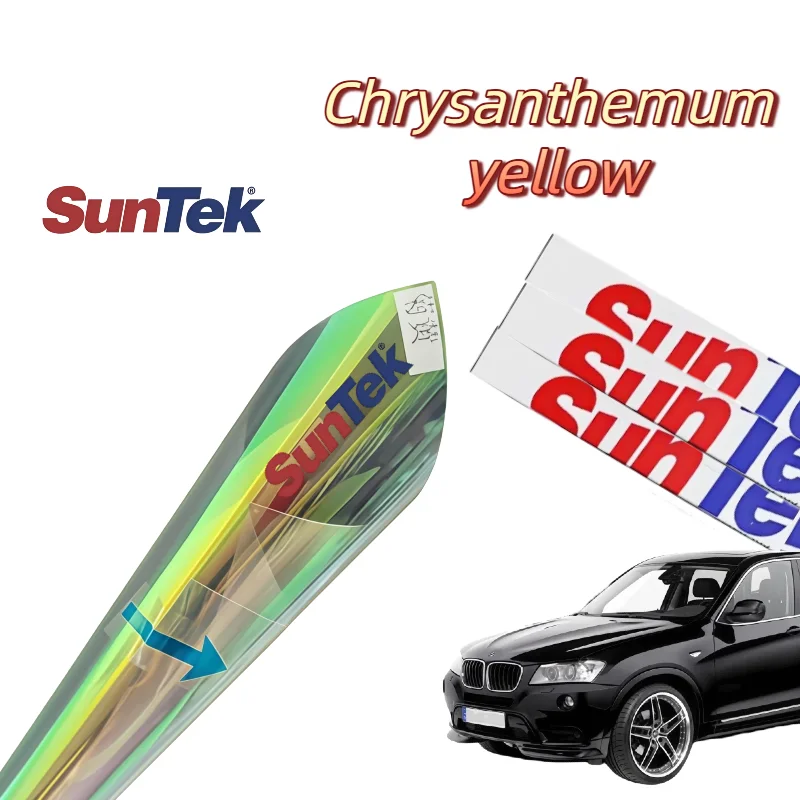 

Suntek хризантема желтый оттенок окна автомобиля 71,2% VLT 27,5% УФ 12,4% защита от IRR теплоизоляционная пленка высокой четкости