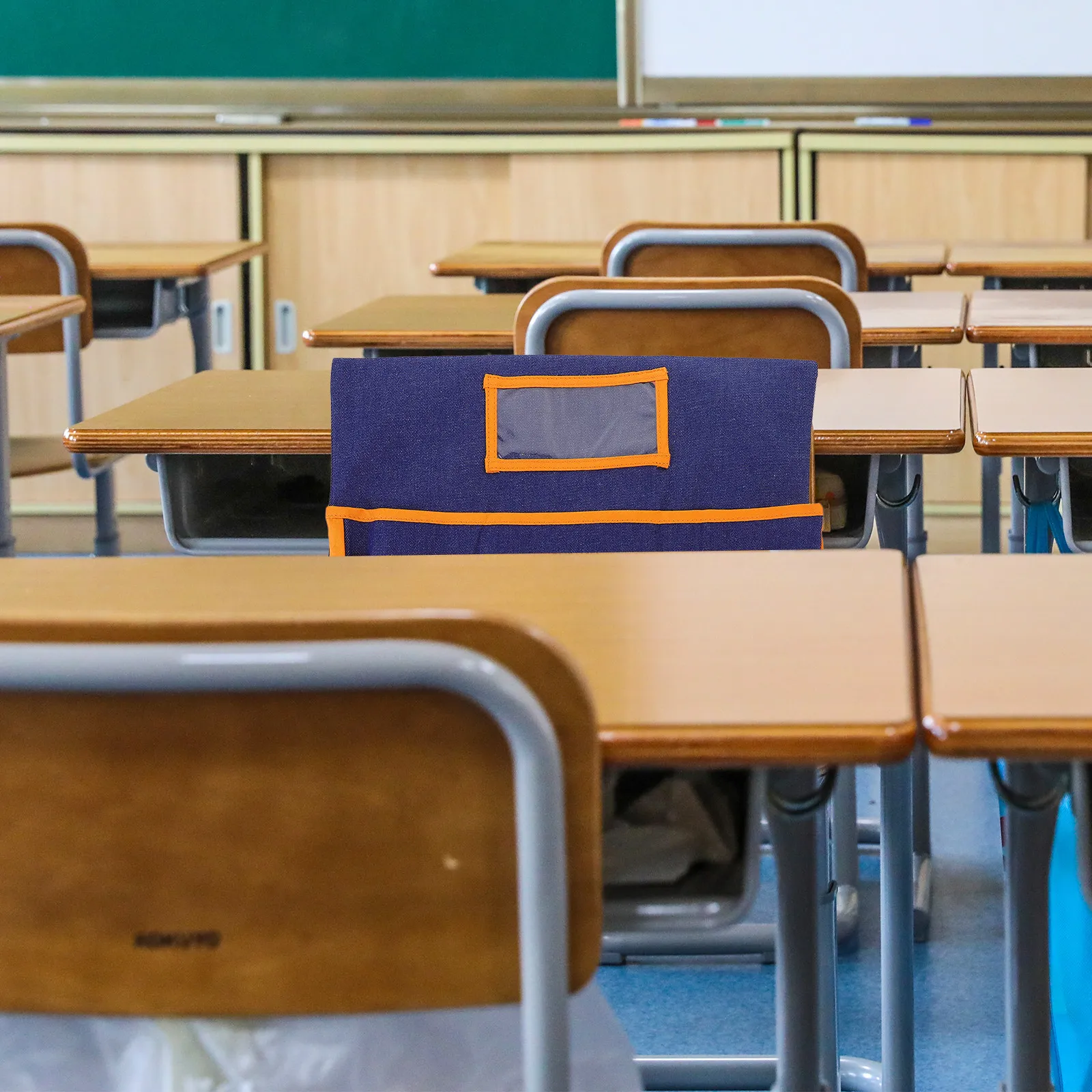 

Чехол для спинки студенческого стула с карманом, джинсовый чехол-сумка для хранения, защитный мешок для стульев в классах, детских садах и школах