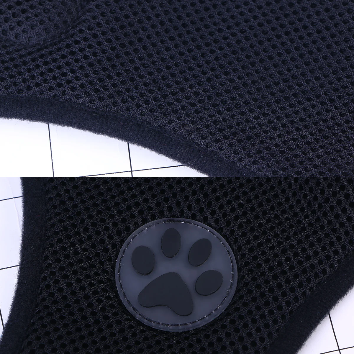 

Pet Dog Adjustable No-Choke Chest Harness Black Size S Comfortable Padding Quick Release Buckle Easy Wear Puppy Harness Dog